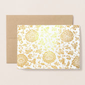 カスタム 箔カード (封筒付き正面)