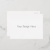 カスタム 箔招待状ポストカード (正面/裏面)