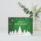 カスタム、緑のバスク人のNavidadのクリスマスの挨拶: シーズンポストカード (スタンド正面)