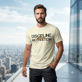 カスタム 規律はジムのモチベーションを超える グラフィックアート Tシャツ