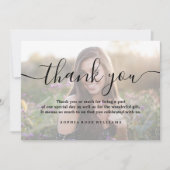 カスタム 誕生日 お写真 ありがとう サンキューカード (正面)