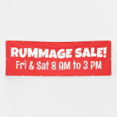 カスタム 赤い 雑貨セール バナー 横断幕 (横)