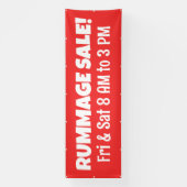 カスタム 赤い 雑貨セール バナー 横断幕 (縦)