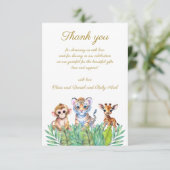 カスタム 赤ちゃんサルとトラとキリン 感謝 (スタンド正面)