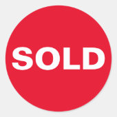 カスタム 赤 売り切り ステッカー (正面)