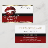 カスタム – 赤、黒、白、シナモン赤口付き 名刺 (正面/裏面)