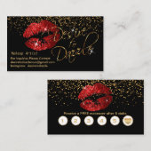 カスタム – 輝きを失いたいという願望 – 赤い唇 名刺 (正面/裏面)