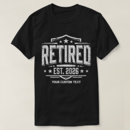 カスタム 退職 EST 2026 Tシャツ