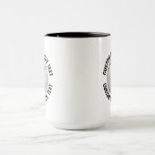 カスタム 野球 ブラック 15oz マグカップ (中央)