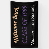 カスタム。 高等学校の再結合 横断幕 (縦)