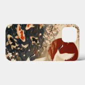 カスタム 高級 和風 鯉 と 鶴 のアート Case-Mate iPhoneケース (裏面 (横))