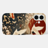 カスタム 高級 和風 鯉 と 鶴 アート Case-Mate iPhoneケース (裏面 (横))