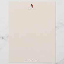 カスタム（鳥）ショウジョウコウカンチョウ文房具紙