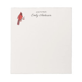 カスタム（鳥）ショウジョウコウカンチョウ ノートパッド