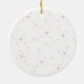 カスタム 鹿のクリスマスオーナメント セラミックオーナメント (裏面)