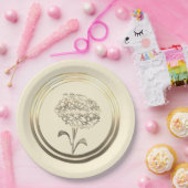 カスタム 1月 カーネーション ペーパープレート (パーティー)