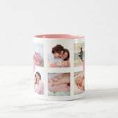 カスタム 10フォトコラージュムピン最高のクハート ツートーンマグカップ (中央)