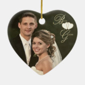 カスタム- 10th Onyx Photo's Anniversary結婚 Photo セラミックオーナメント (裏面)