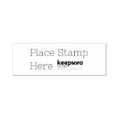 カスタム 2.65" x 0.9" セルフインキングスタンプ (デザイン)