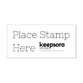 カスタム 2.9" x 1.4" セルフインキングスタンプ (デザイン)