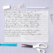 カスタム 3文字ブロック手書きスクリプトデコページ 薄葉紙 (クラフト)