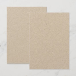 カスタム 3.5" x 5" クラフト | 環境に優しい マット 招待状