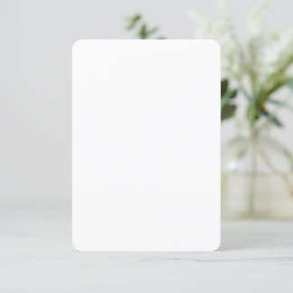 カスタム 3.5" x 5" ラウンド セミグロス 高品質 招待状