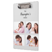 カスタム 4ファミリフォトコラージュ長方形フレーム クリップボード (左)