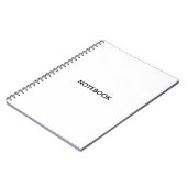 カスタム | 6.5" x 8.75" クラシックノート ノートブック (左側)