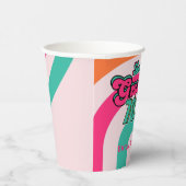 カスタム 70年代 レトロ ディスコ バースデー ブギ― グルーヴィー 紙コップ (右)