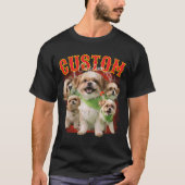 カスタム 90年代風 ブートレグ ペット写真 ヴィンテージ Tシャツ (正面)