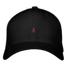カスタム"A"モノグラムトゥースフィックスフォント 名前入りハット