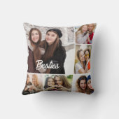 カスタム"Besties"フォトコラージュ クッション (裏面)