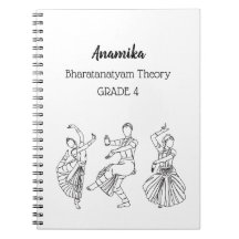 カスタム Bharatanatyam ダンス理論 スパイラル ノートブック