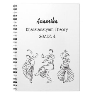 カスタム Bharatanatyam ダンス理論 スパイラル ノートブック