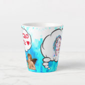 カスタム♥ CIAO BELLA ♥ Cherub Angels カフェラテマグ (正面)