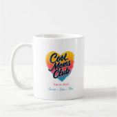 カスタム "Cool Moms Club" ハート コーヒーマグカップ (左)