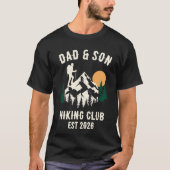 カスタム Dad & Son ハイキングクラブ創設 [Year] Tシャツ (正面)