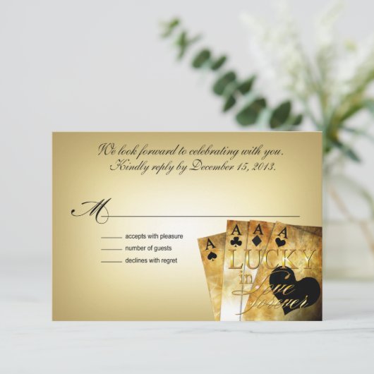 ::カスタム:: Dee & Jon Las Vegas RSVP 5x3.5 (スタンド正面)