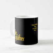 カスタム Dogfather - 犬パパ 父の日ギフト コーヒーマグカップ (正面左)