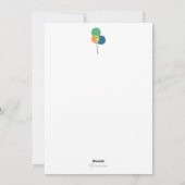 [カスタム/EN]ハッピーニューイヤー波ラットマウスかわいい シーズンカード (裏面)