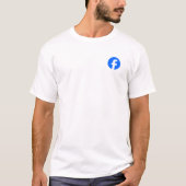 カスタム Facebook ページロゴと名前 個人化可能 Tシャツ (正面)