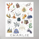 カスタム | HARRY POTTER™アイコン ポスター (正面)