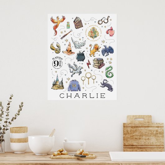 カスタム | HARRY POTTER™アイコン ポスター (キッチン)