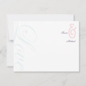 :: カスタム: Hollyhock及びアンパーサンドのBilingualは感謝していしています サンキューカード (裏面)