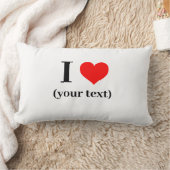 カスタム!Iハート腰枕13インチx 21インチ綿 ランバークッション (ブランケット)