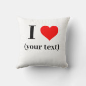 カスタム!Iハート装飾用クッション16インチx 16インチ綿 クッション (裏面)