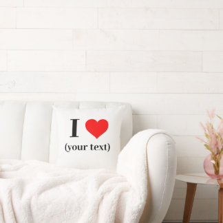 カスタム!Iハート装飾用クッション16インチx 16インチ綿 クッション