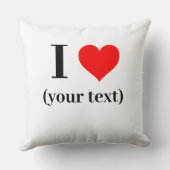 カスタム!Iハート装飾用クッション20インチx 20インチ綿 クッション (裏面)