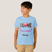 カスタム"I LOVE my [名前/関係]" - Tシャツ (正面フル)